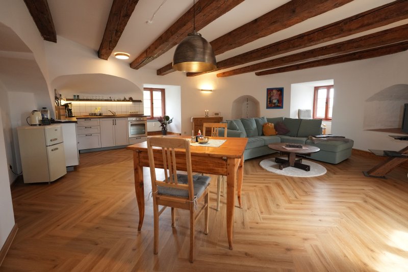 Wohnbereich mit Küche Fleischerbastei