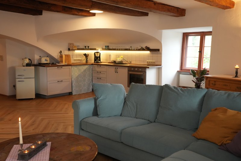 Wohnbereich mit Küche Fleischerbastei